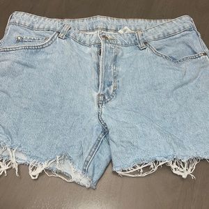 Women’s blue jean shorts